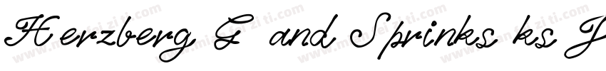 Herzberg G and Sprinks ks J W T字体转换